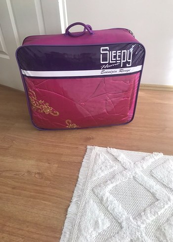 Pembe Nakışlı  saten çeyiz yorganı - Görsel 5