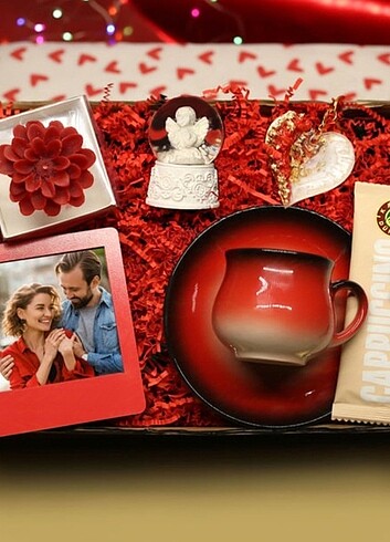 Kişiye Özel İnstagram Çerçeve & Vintage Fincan Seti