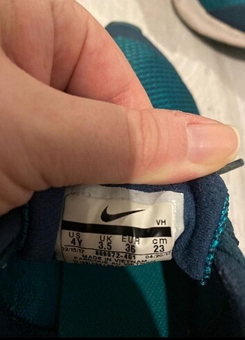 36 Beden yeşil Renk Nike spor ayakkabı