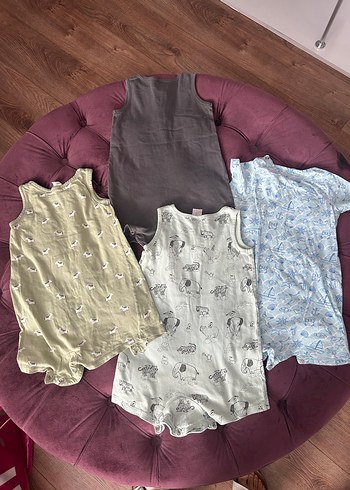 H&M H&M 12-18 ay erkek bebek 4lü salopet