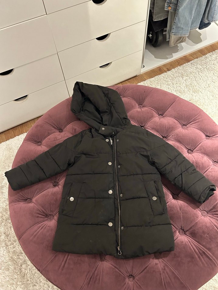 Zara unisex 5 yaş siyah şişme kaban - Görsel 3