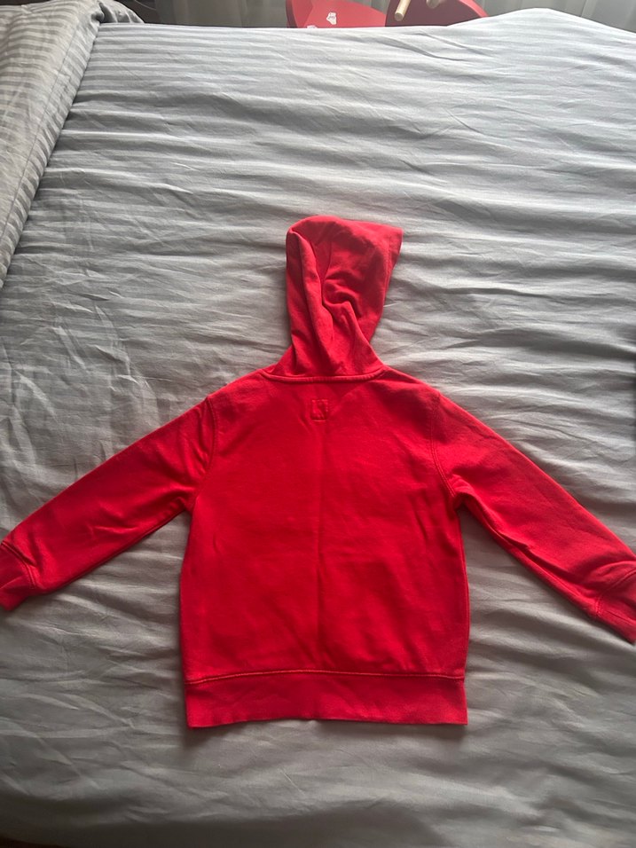 GAP XS Kırmızı Kapüşonlu Erkek Çocuk Sweatshirt - Görsel 4