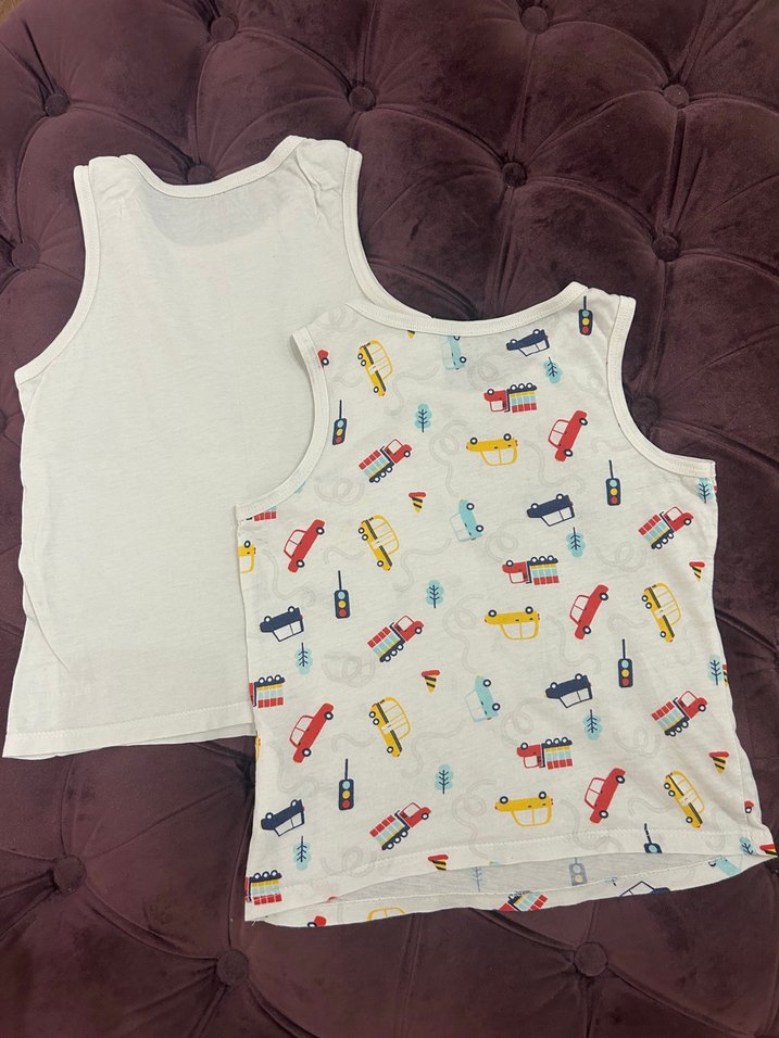 LCW 3-4 Yaş Beyaz Baskılı Erkek Çocuk Atlet Takımı - Görsel 3