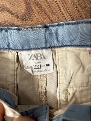 Zara Zara 12-18 ay erkek bebek keten şort