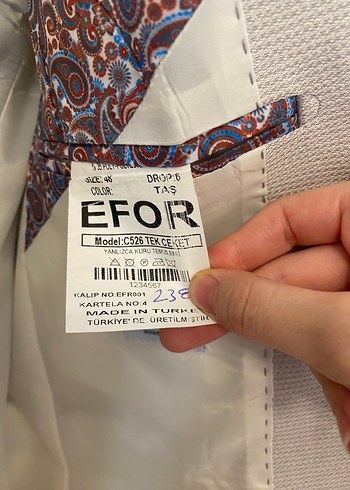 48 Beden Düğmeli, Regular Fit Erkek Ceket