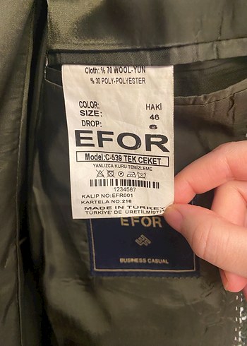 Diğer Haki Kareli Erkek Yün Ceket, Düğmeli, Normal Boy