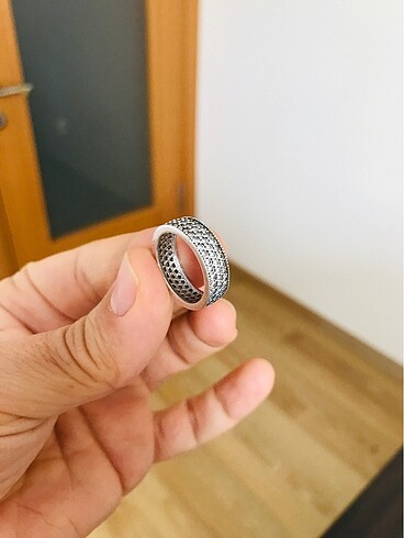 3 SIRALI TAŞLI GÜMÜŞ YÜZÜK