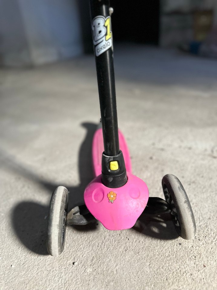 Renkli Pembe Çocuk Scooterı - Görsel 2