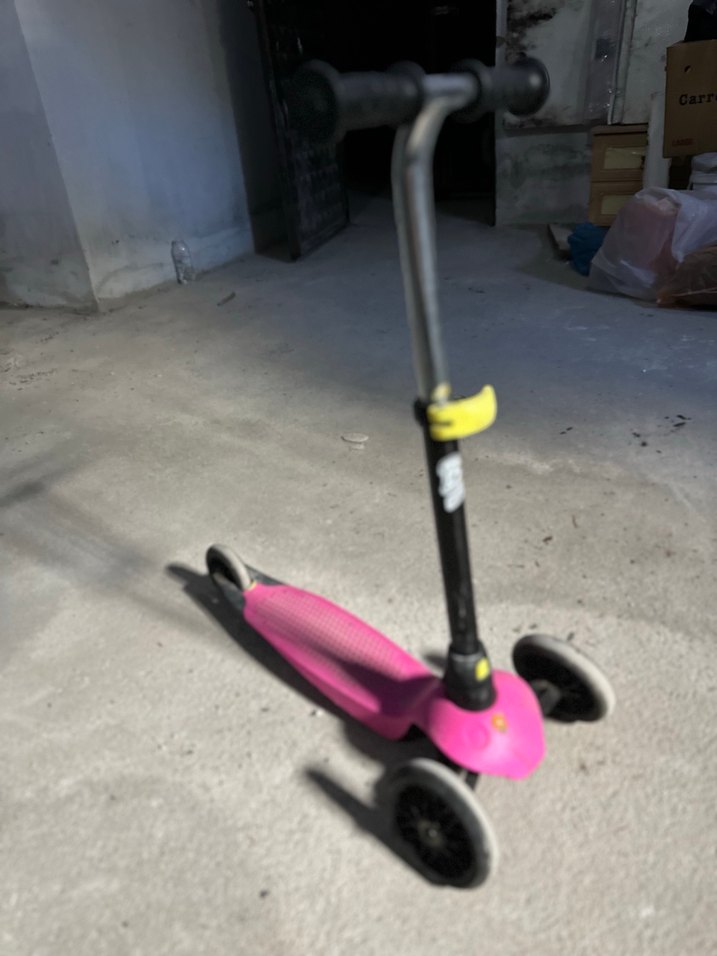 Renkli Pembe Çocuk Scooterı - Görsel 4