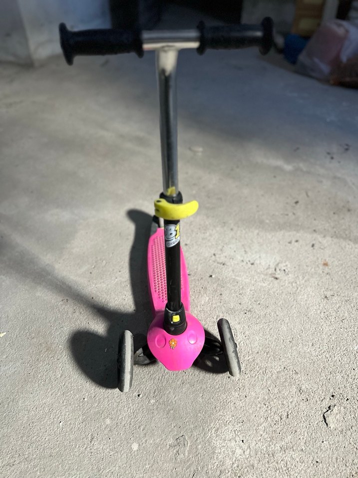 Renkli Pembe Çocuk Scooterı - Görsel 3