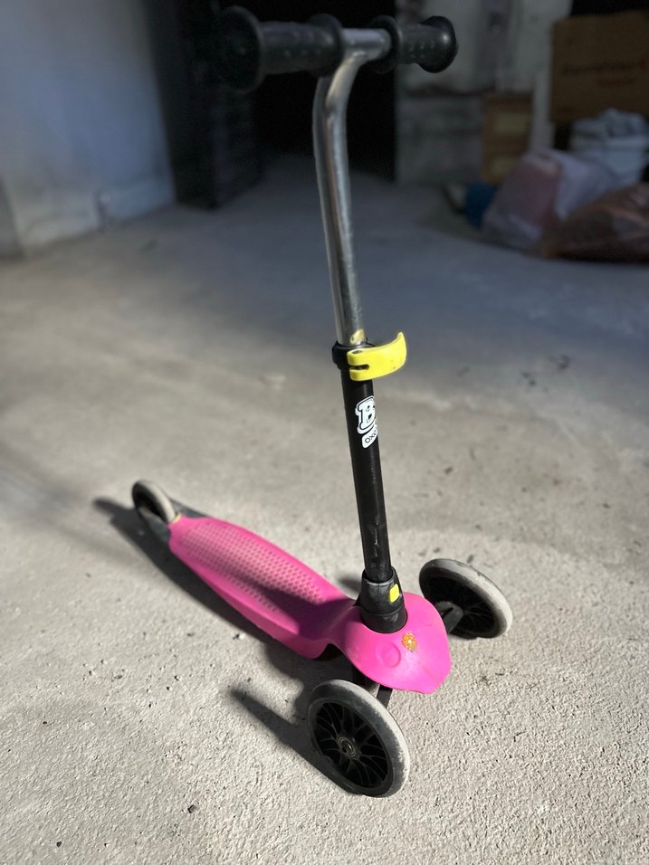 Renkli Pembe Çocuk Scooterı - Görsel 5