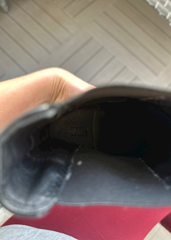 Siyah Deri Tokalı Kadın Topuklu Bot - Görsel 7