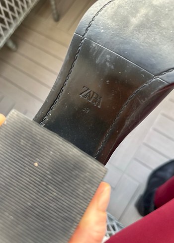 Siyah Deri Tokalı Kadın Topuklu Bot - Görsel 4