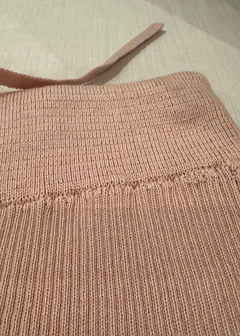 Kısa Kollu yavru ağzı Örgü  triko takım esnek - Görsel 4