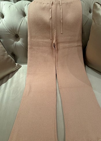 Kısa Kollu yavru ağzı Örgü  triko takım esnek - Görsel 5