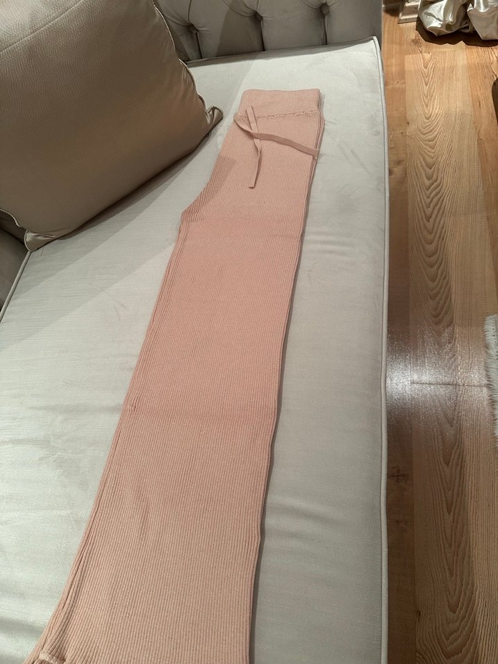 Kısa Kollu yavru ağzı Örgü  triko takım esnek - Görsel 2