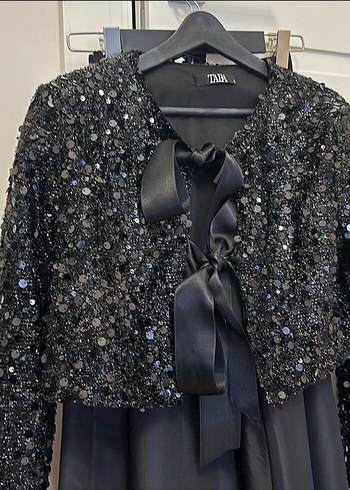 Fiyonk detaylı etek ceket abiye takım - Görsel 3