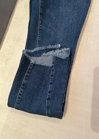 Yırtmaçlı Adl Kadın Denim Pantolon - Görsel 2