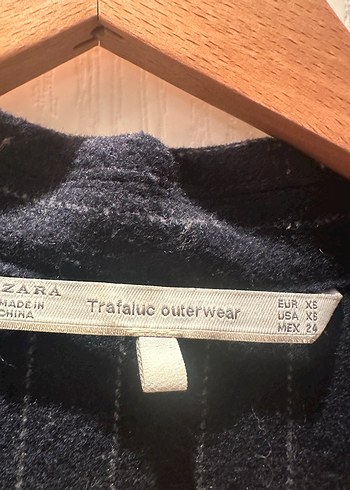 xs Beden lacivert Renk Düğmeli Lacivert Uzun Ceket