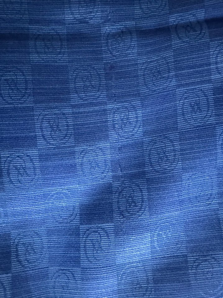 Mavi pamuk ipek Kadın Şal - Görsel 3