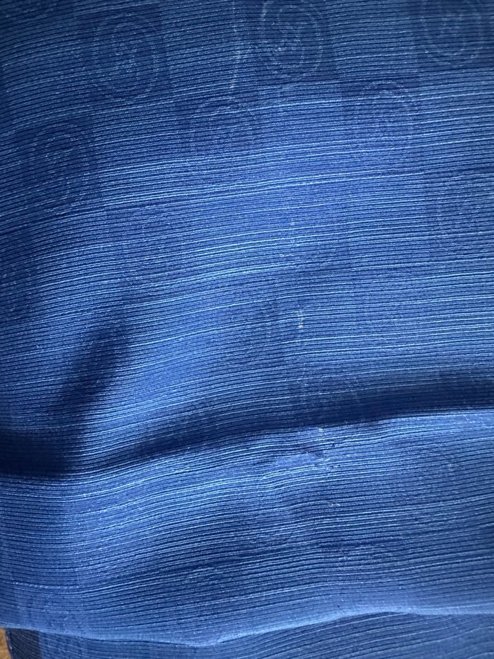 Mavi pamuk ipek Kadın Şal - Görsel 4