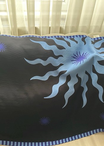 İmannoor güneş desenli şal - Görsel 3