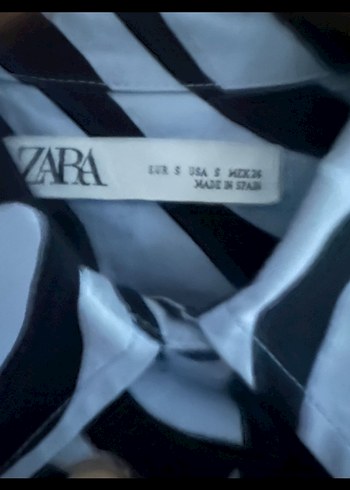 Uzun Kollu Zebra Desenli  Elbise - Görsel 3