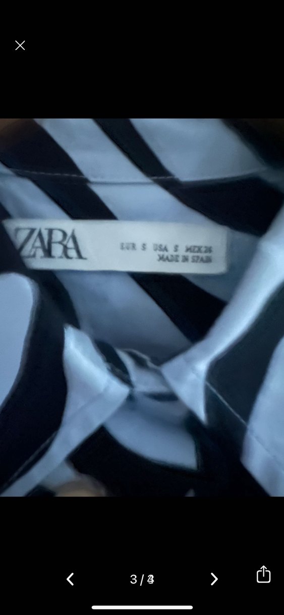 Uzun Kollu Zebra Desenli  Elbise - Görsel 3