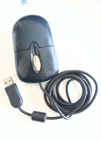 USB Kablolu Klasik Siyah Mouse