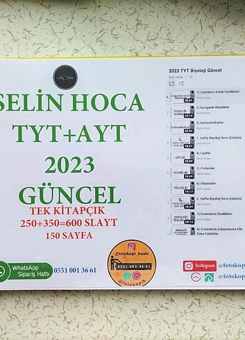 Selim Hoca tyt ve ayt biyoloji 