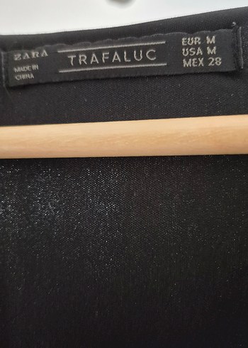 Zara Siyah Bohem Uzun Kollu Mini Elbise - Görsel 3