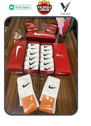 3 Çift Nike Tenis Çorap 