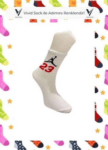 3 Çift Jordan 23 Tenis Çorap (6Adet)