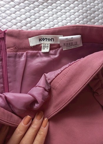 Pembe Midi Hamile Eteği Fırfırlı - Görsel 5