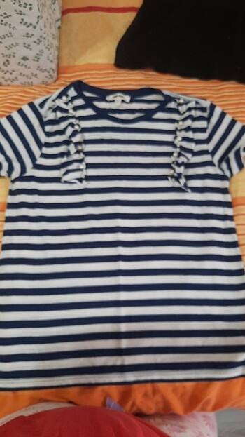 Koton m beden incili tshirt