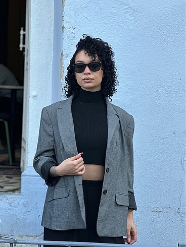 m Beden gri Renk Blazer