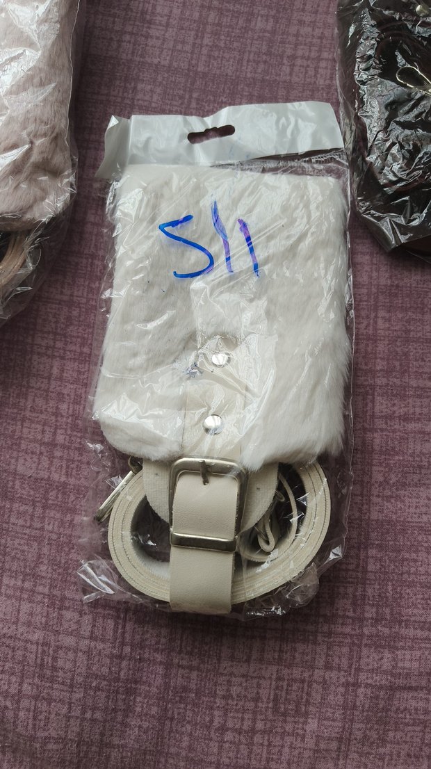 Gri Deri Mini Kemerli Çanta - Görsel 3