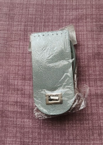 Bohem Tarzı Gri Tokalı Telefon Askısı - Görsel 4