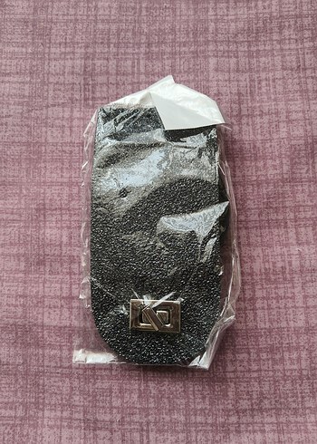 Bohem Tarzı Gri Tokalı Telefon Askısı - Görsel 3