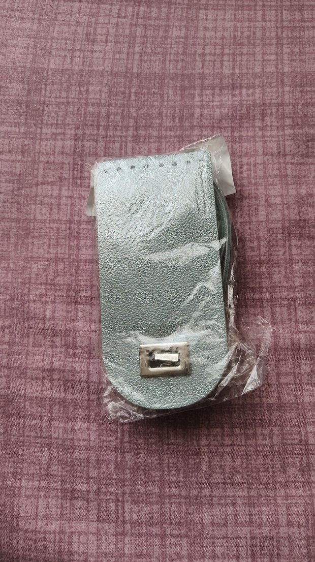 Bohem Tarzı Gri Tokalı Telefon Askısı - Görsel 4