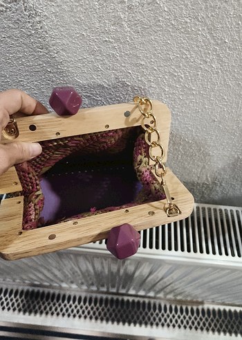 Boncuk Detaylı Örgü Bohem Kadın Çanta - Görsel 3