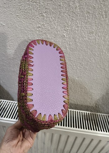 Boncuk Detaylı Örgü Bohem Kadın Çanta - Görsel 2