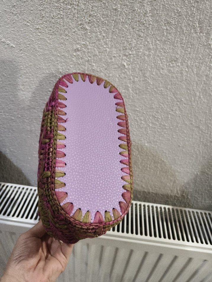 Boncuk Detaylı Örgü Bohem Kadın Çanta - Görsel 2