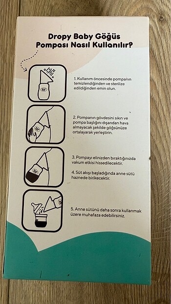 Beden Dropy Baby manüel göğüs pompası