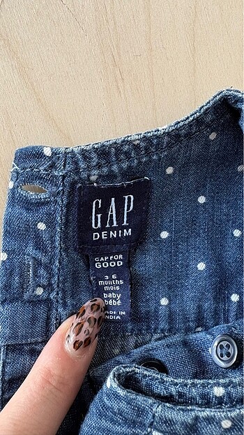 3-6 Ay Beden lacivert Renk Gap Denim Tulum