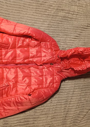 Barbie Barbie Pembe Parlak Kız Çocuk Kış Montu Kapüşonlu 8 Yaş 128 cm