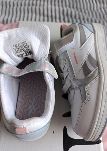 Reebok Asero Kız Çocuk Gri Beyaz Spor Ayakkabı 35 numara - Görsel 4