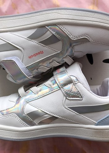 Reebok Asero Kız Çocuk Gri Beyaz Spor Ayakkabı 35 numara - Görsel 3