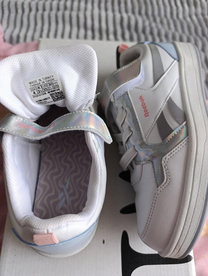 Reebok Asero Kız Çocuk Gri Beyaz Spor Ayakkabı 35 numara - Görsel 4