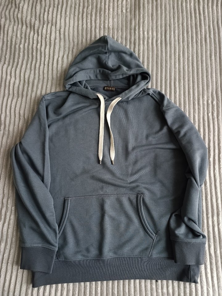 Vakko Erkek Gri Kapüşonlu Sweatshirt XL - Görsel 3